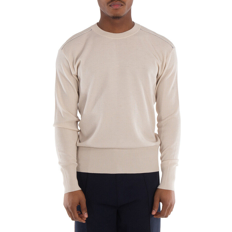 Burberry Crew-Neck Wool Jumper, Size Large 8081331