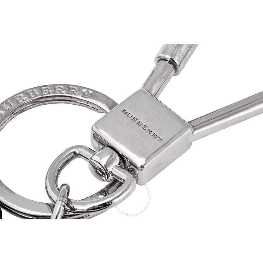 Burberry Crown Key Ring in Leather Handbags