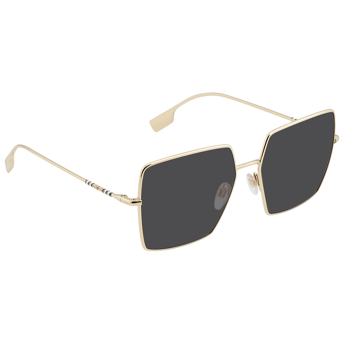 Burberry DAPHNE Square women\'s gold black metal sunglasses Amazon.com: BURBERRY Daphne BE3133 110987 58MM Light Gold  main image 3