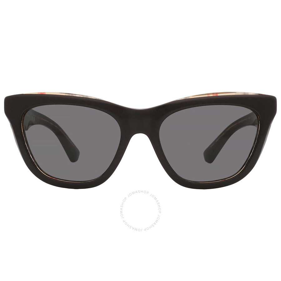 ● BURBERRY ● サングラス Cat Eye Dark Gre / Dark Grey 51mm Burberry Dark Grey Cat Eye Ladies Sunglasses BE4405F 300187