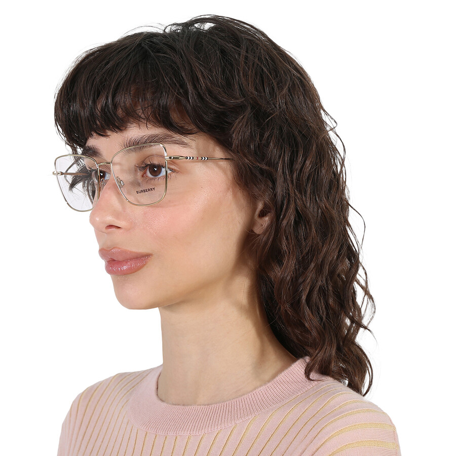 Burberry Demo Cat Eye Ladies Eyeglasses Be1367 1337 53 In Rose