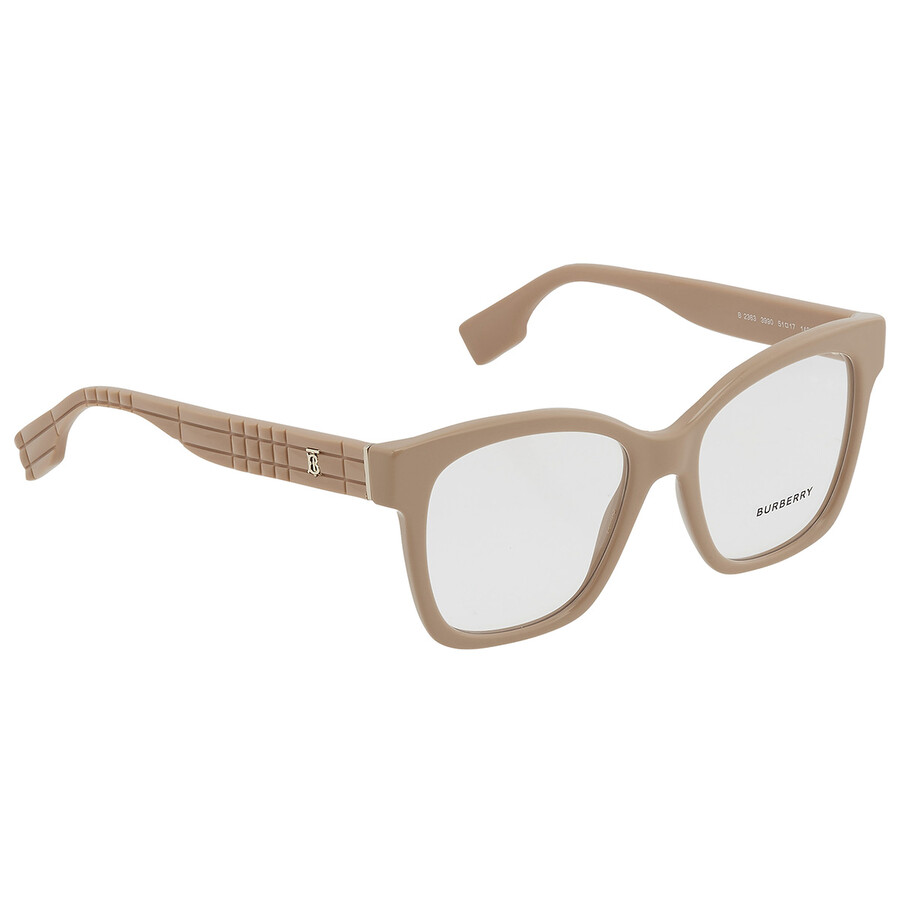 Burberry Sylvie Demo Square Ladies Eyeglasses Be2363 3990 51 In N/a