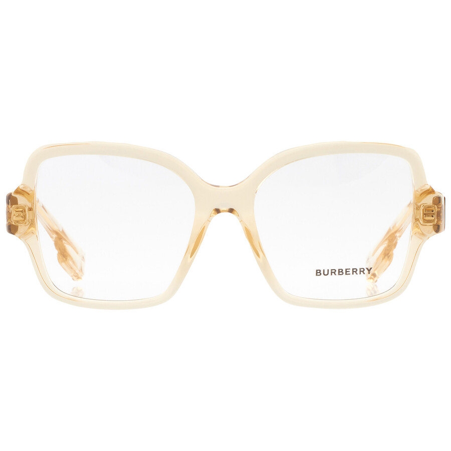 Burberry Demo Square Ladies Eyeglasses Be2374 4063 52 In Red