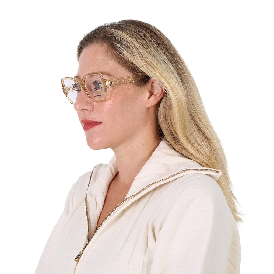 Burberry Demo Square Ladies Eyeglasses Be2374 4063 52 In Red