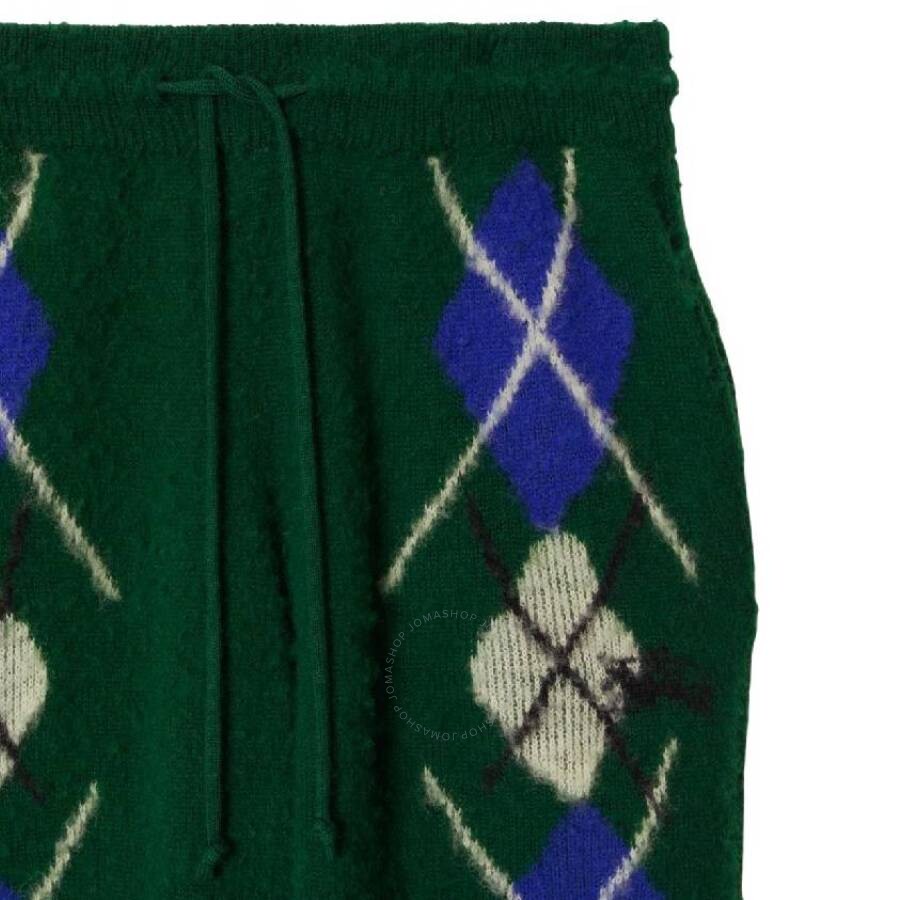Burberry Diamond Pattern Wool Joggers