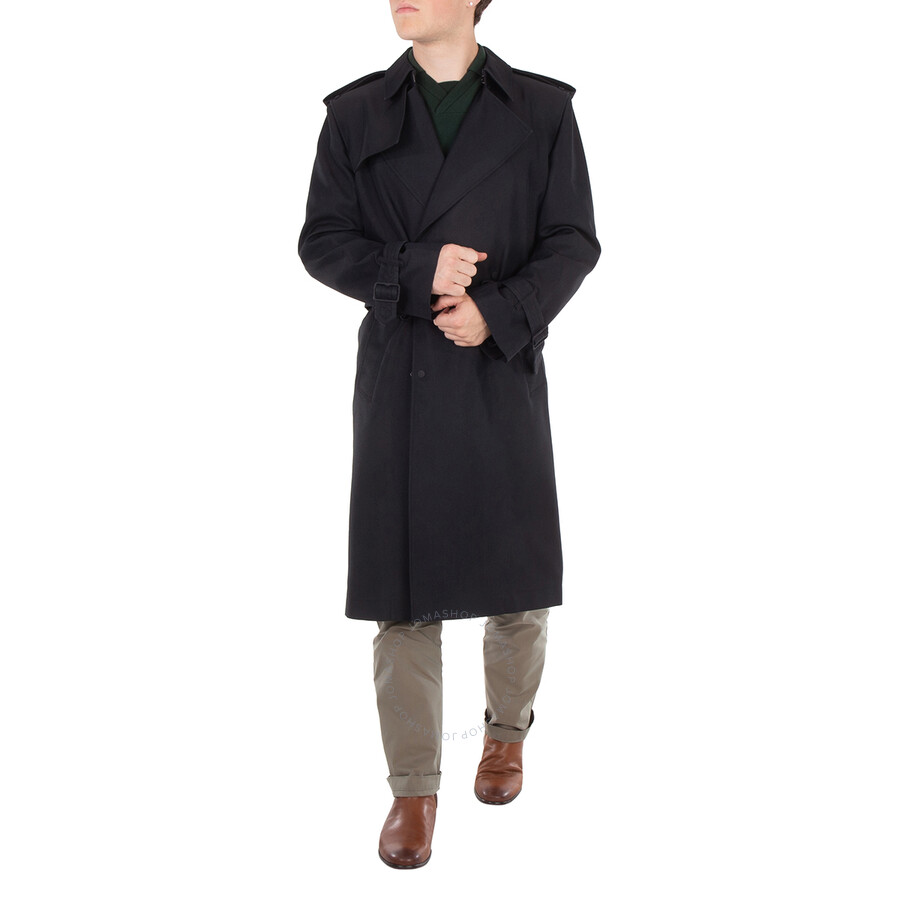 Burberry Double-Breasted Silk-Blend Trench Coat, Brand Size