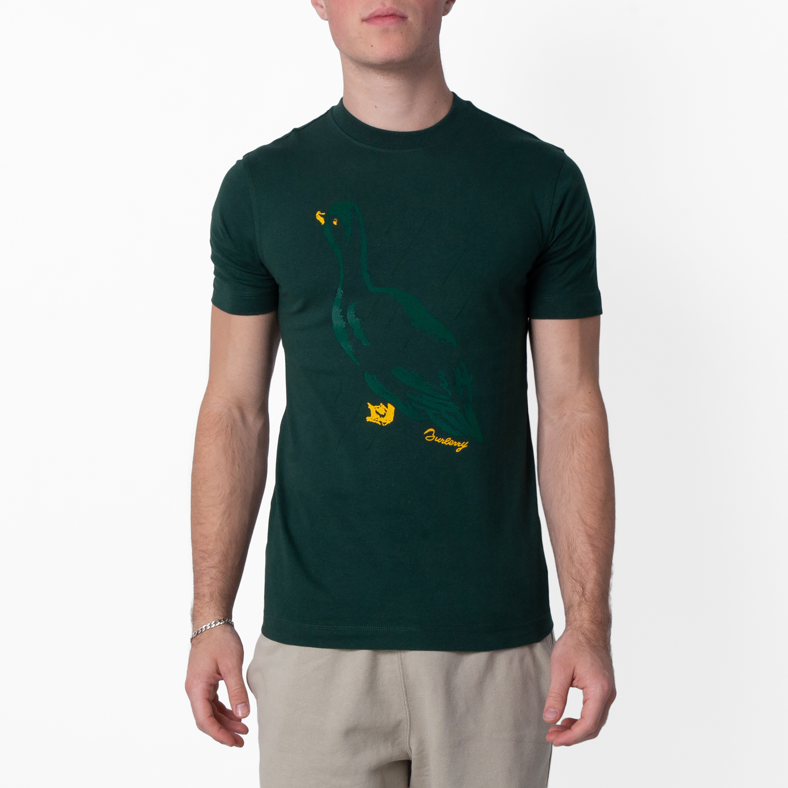 Burberry Duck Print Cotton Jersey T-Shirt, Size X-Small 8091874