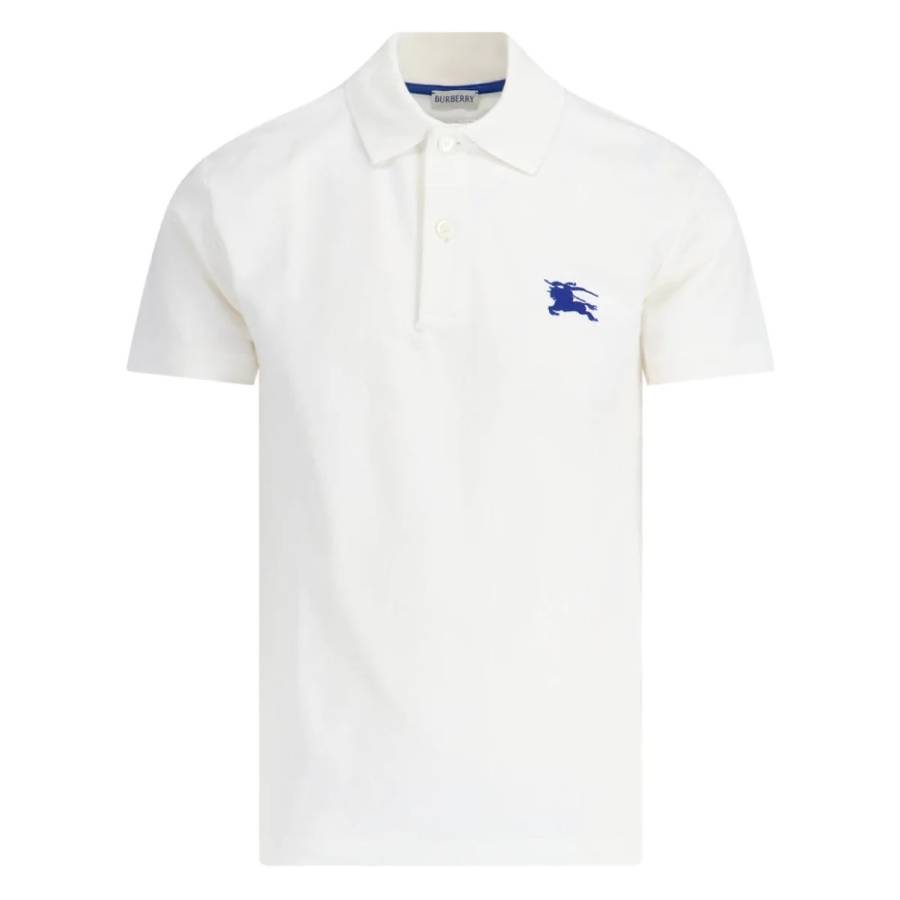 Burberry EKD Embroidered Cotton Polo Shirt, Size Large 8107451