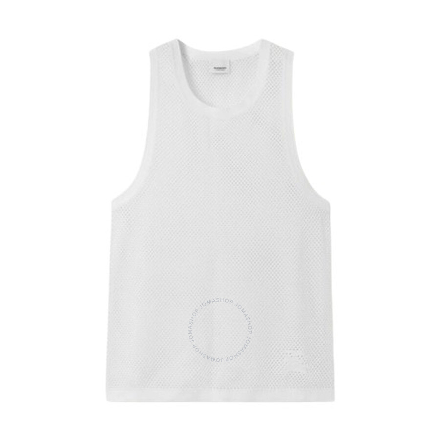 Burberry Ekd Applique Slim Tank Top In White