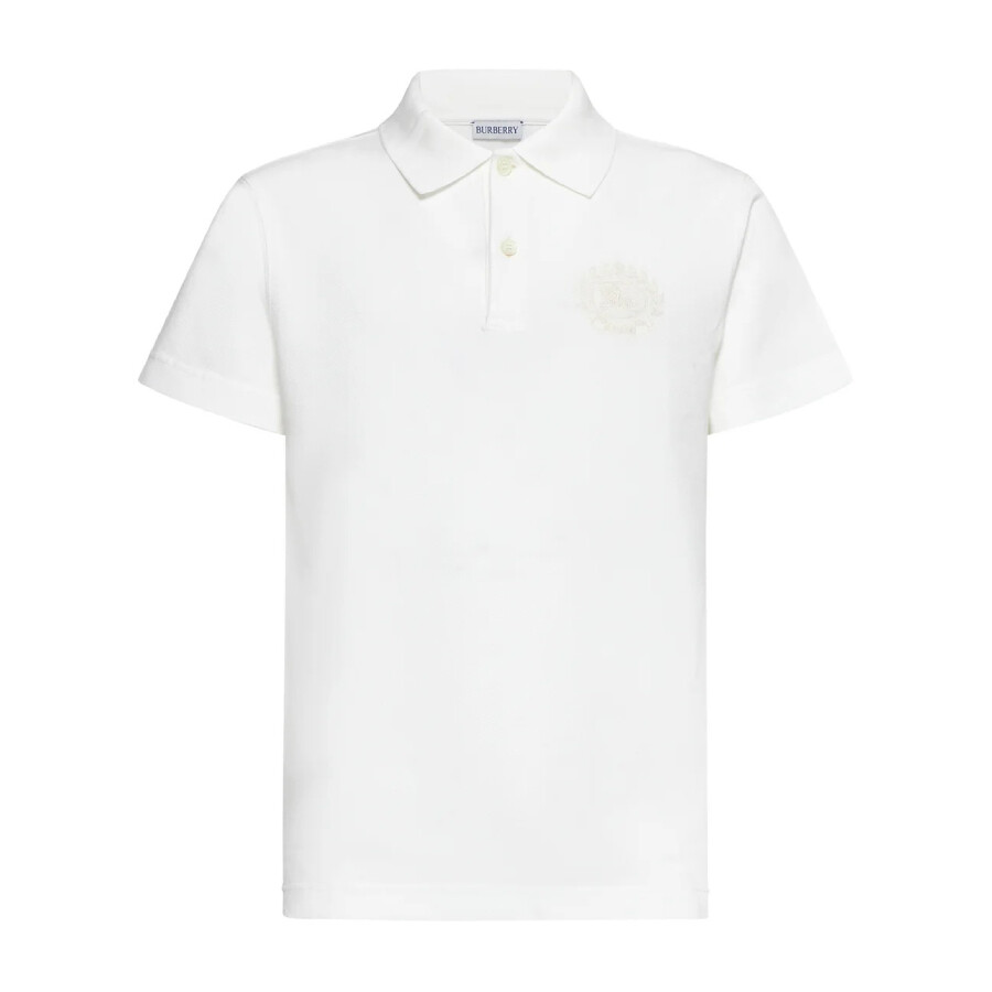 Burberry Chalk Pique Ekd Polo Shirt