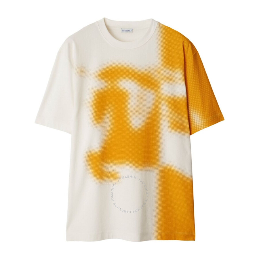 Burberry Ekd Two-tone Crew Neck Cotton T-shirt