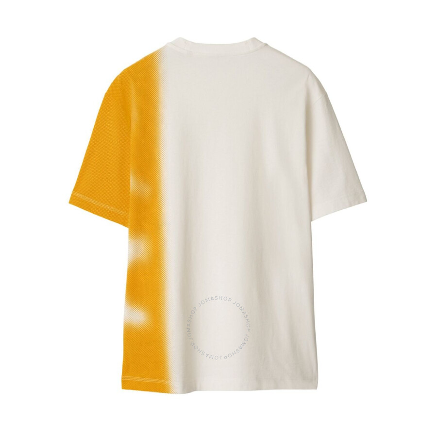 Burberry Ekd Two-tone Crew Neck Cotton T-shirt
