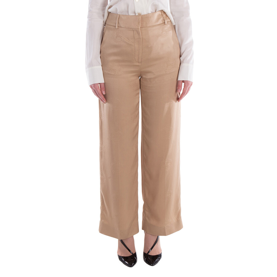 EKD Wide-Leg Silk Trousers
