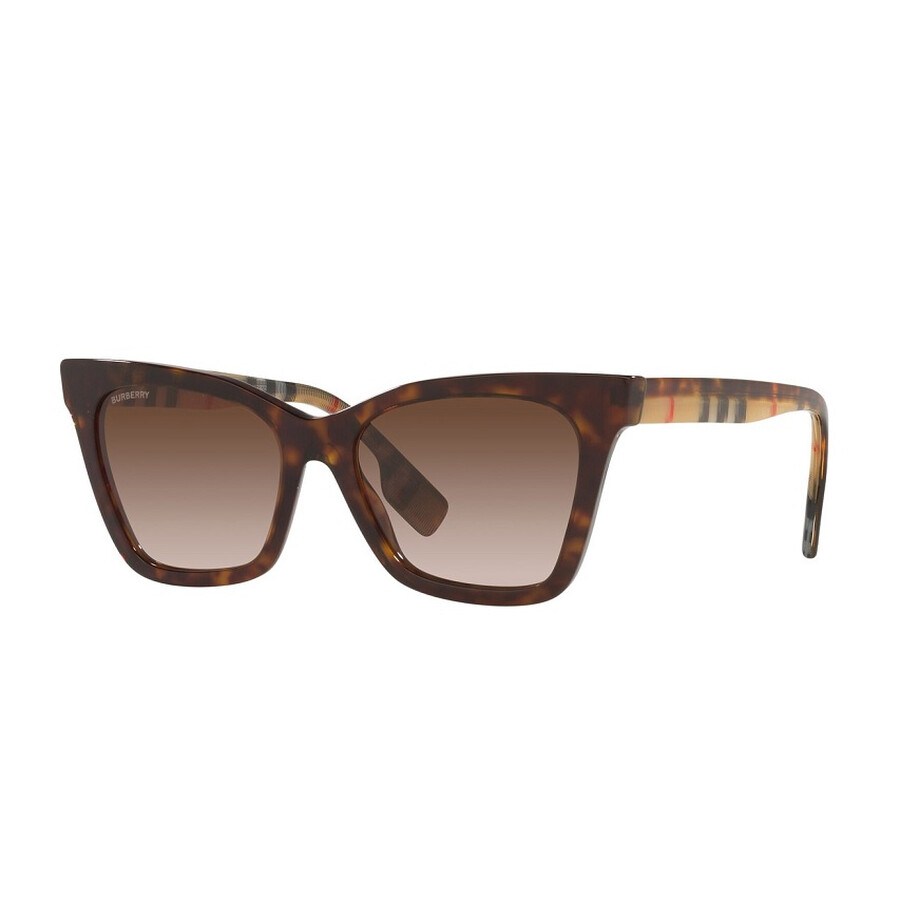 Burberry Elsa Brown Gradient Cat Eye Ladies Sunglasses BE4346F 394313