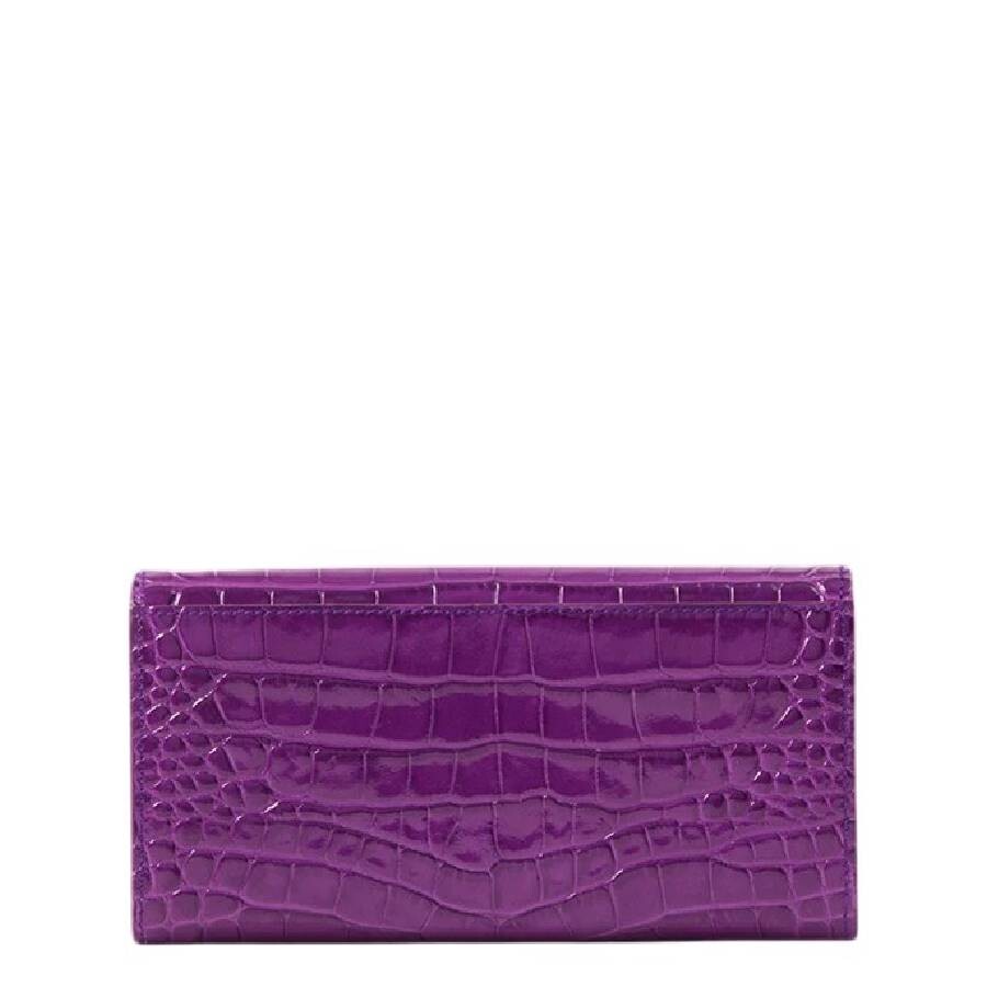 Burberry Embossed Leather Continental Wallet