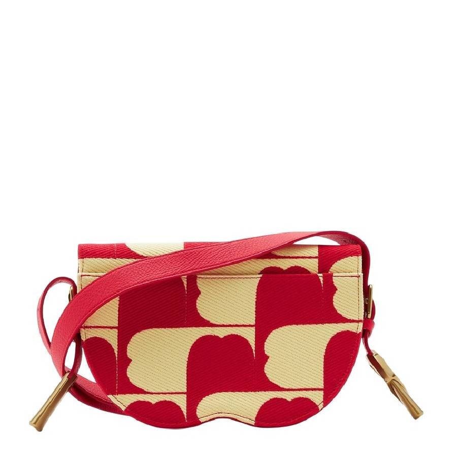 Burberry Embroidered B Design Chess Satchel Crossbody Bag