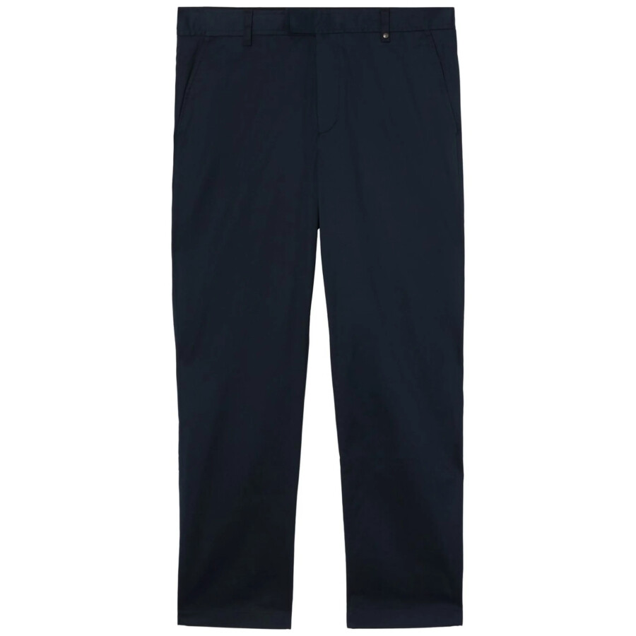 Embroidered Monogram Cotton Blend Trousers
