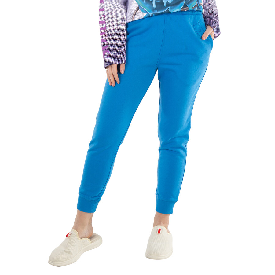 Embroidered-Logo Motif Cotton Track Pants