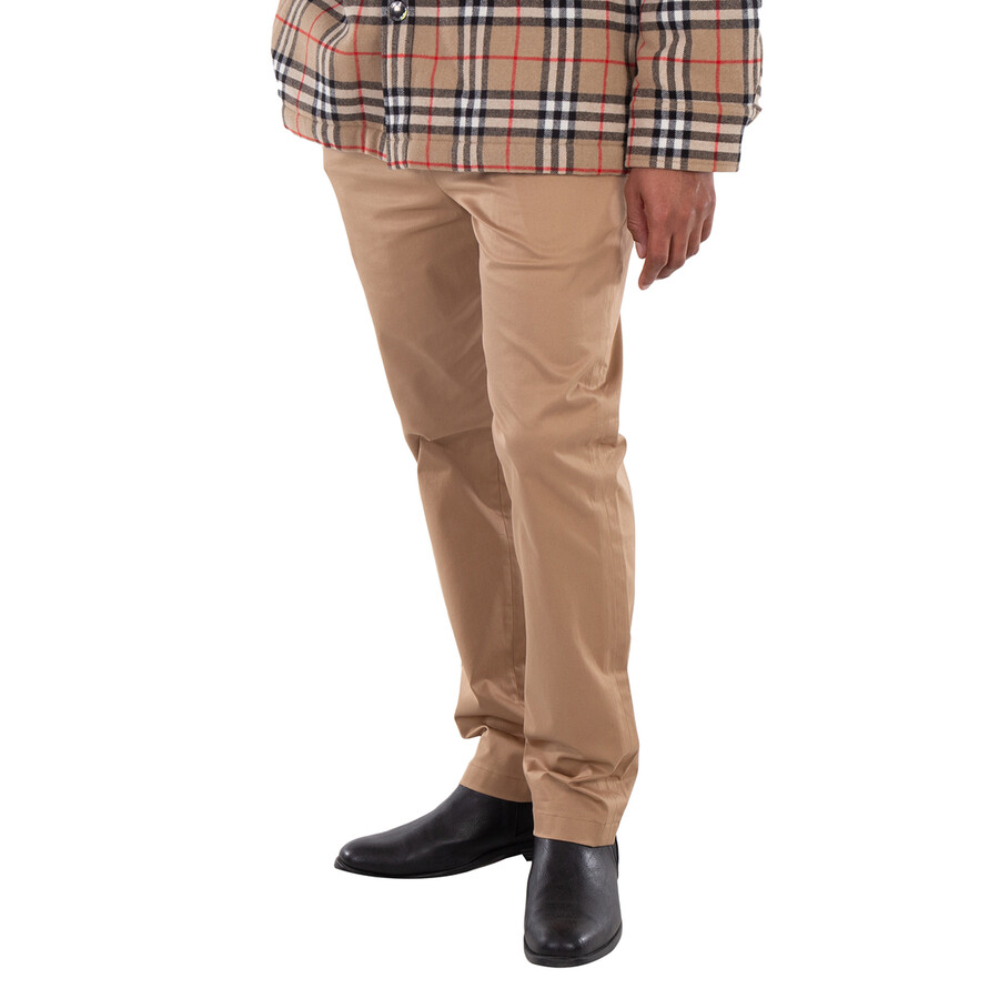 Embroidered-Logo Tailored Cotton Trousers