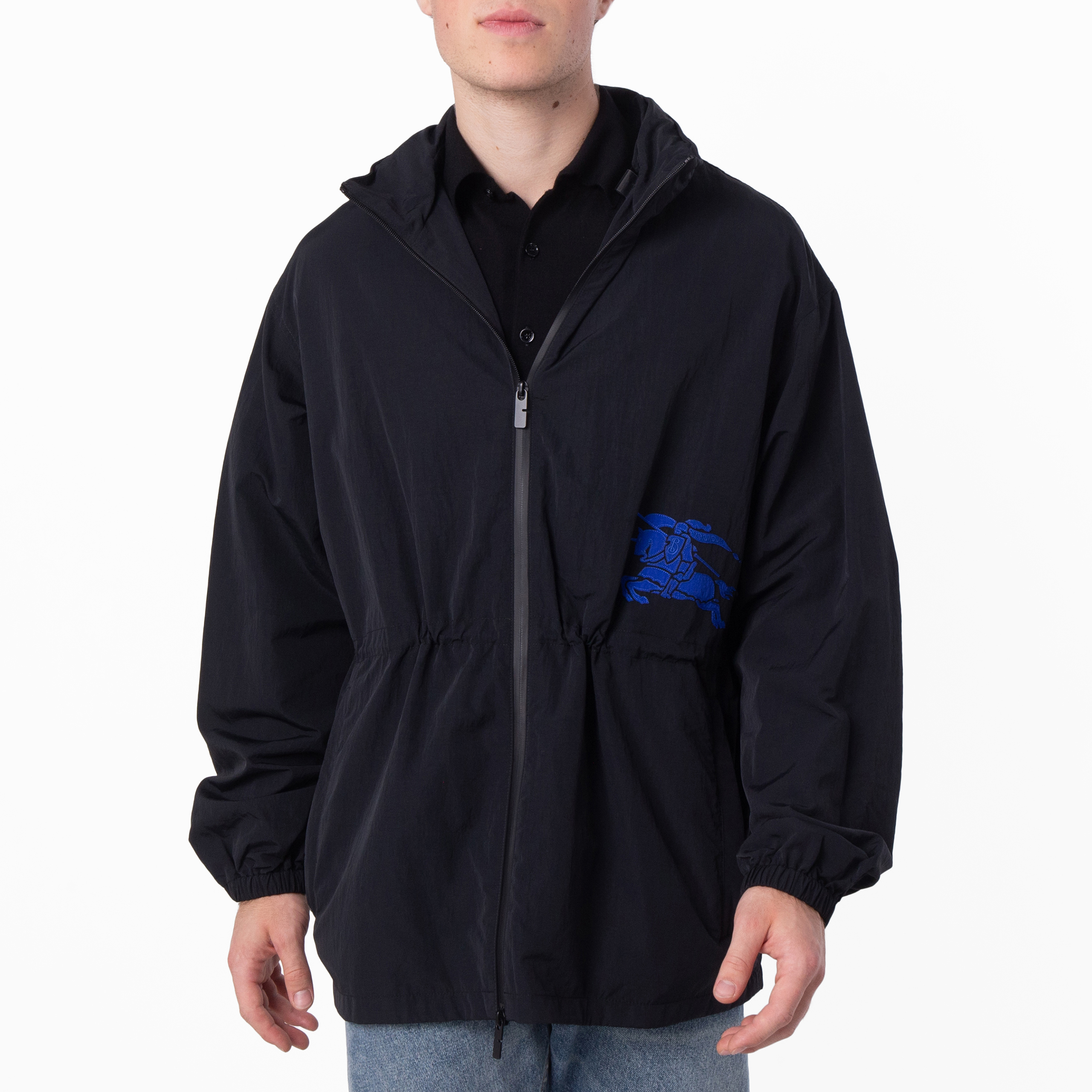 Burberry Equestrian Knight Motif Jacket, Size Small 8089331