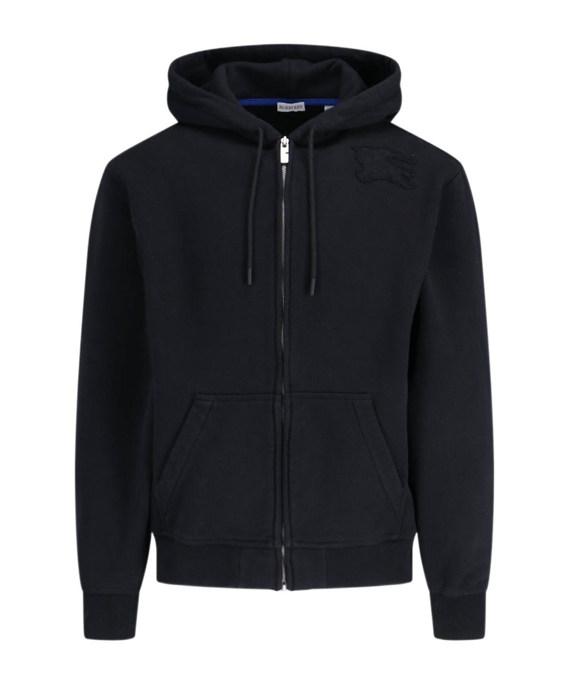 Burberry Equestrian Knight Patch Zip Hoodie, Size Medium 8094617