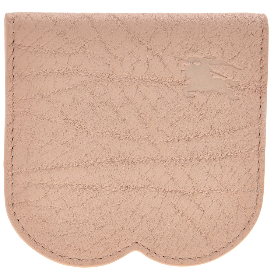 Burberry Folding Leather Cardholder In Pink