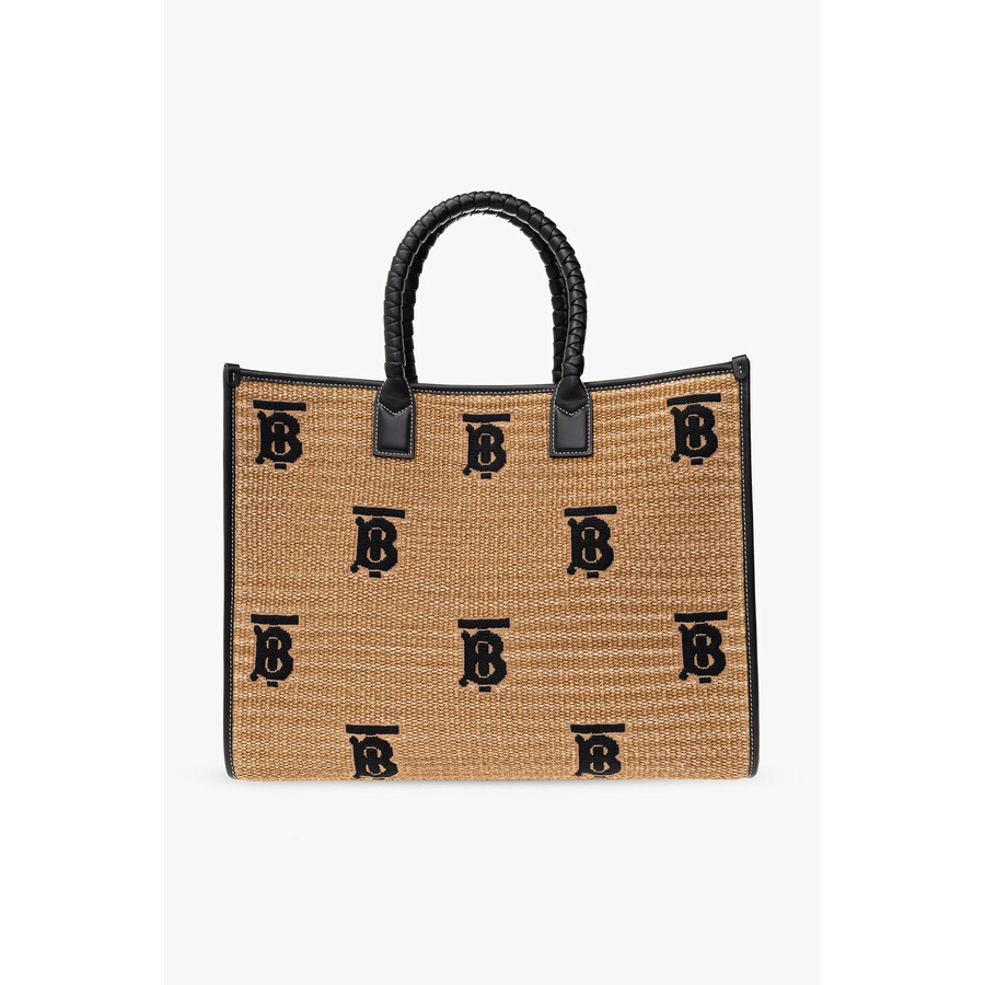 Burberry Freya Medium Shopper Bag In Brown