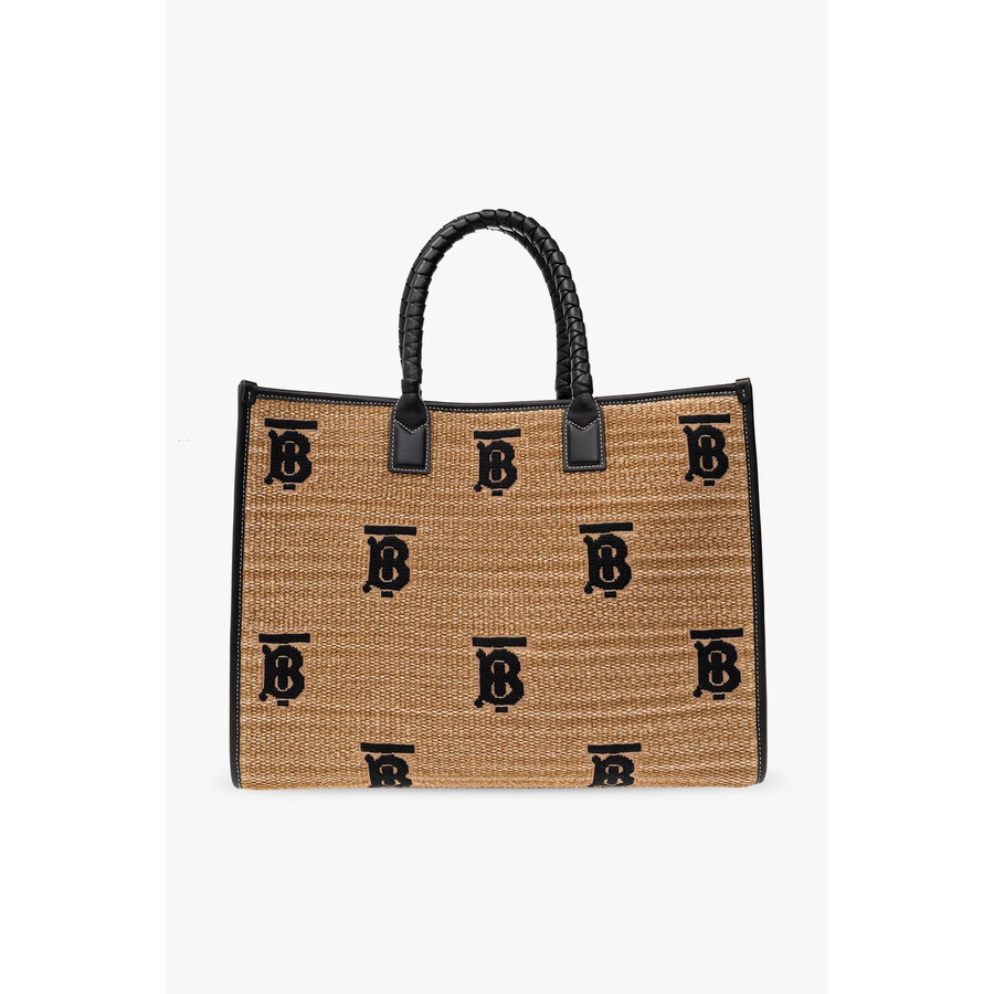 Burberry Freya Medium Shopper Bag In Brown