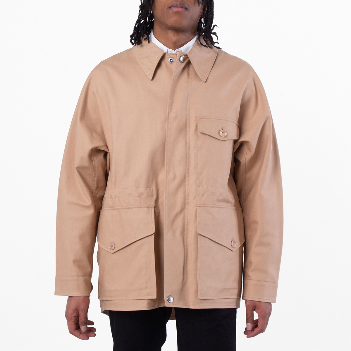 Burberry Gabardine Elasticated Waistband Jacket, Brand Size 52 (US
