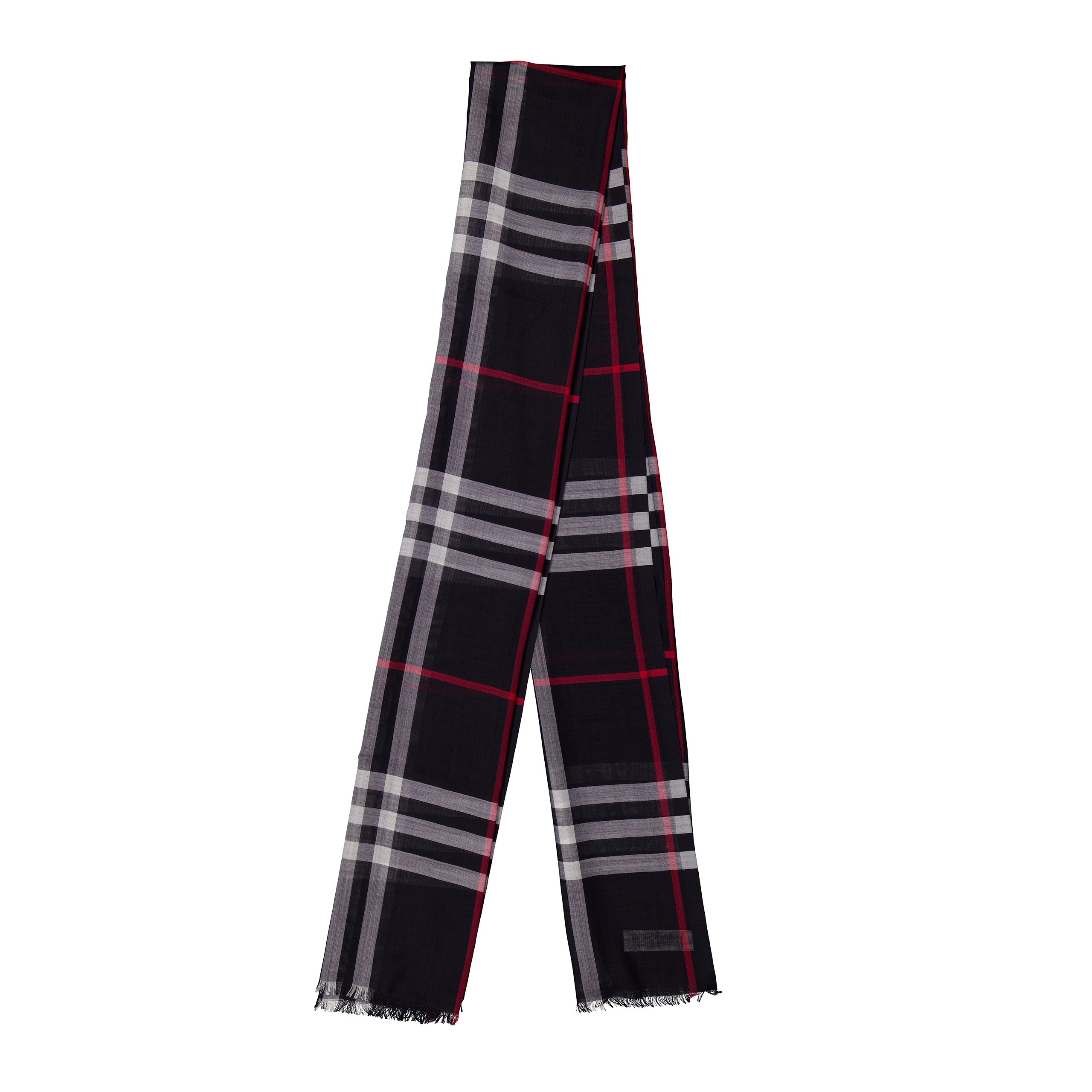 Burberry Giant Check Wool-Silk Gauze Scarf 8078780 5045704610297