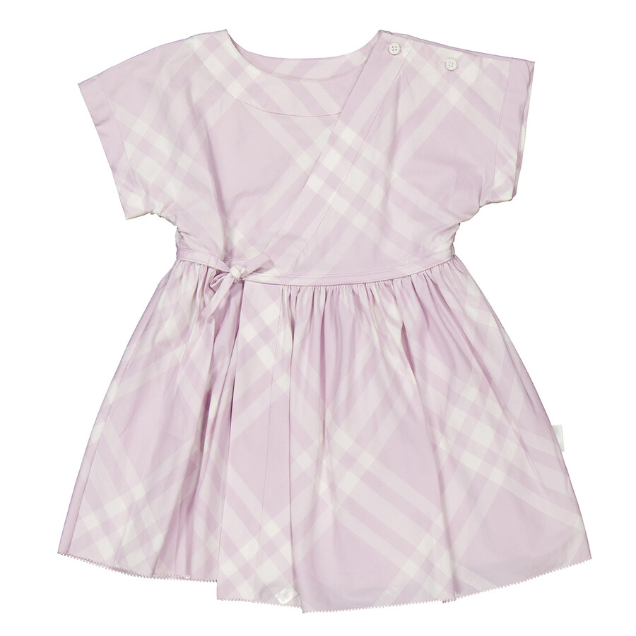 Girls Anorra Bias Check Short-Sleeve Dress