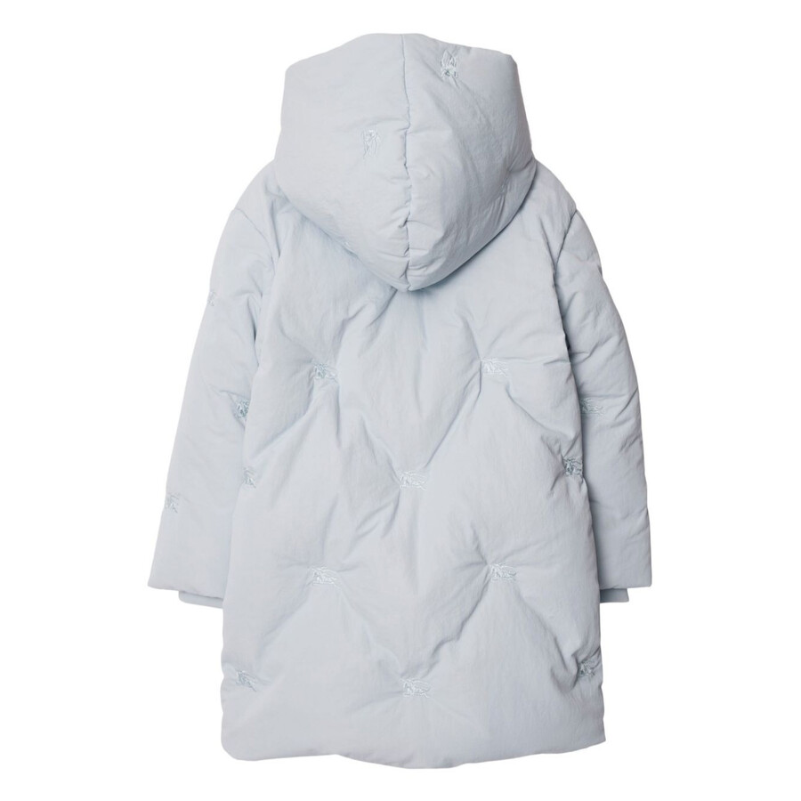 Burberry Kids Down-filled Ekd Puffer Jacket (3-14 Years) In Grey/blue