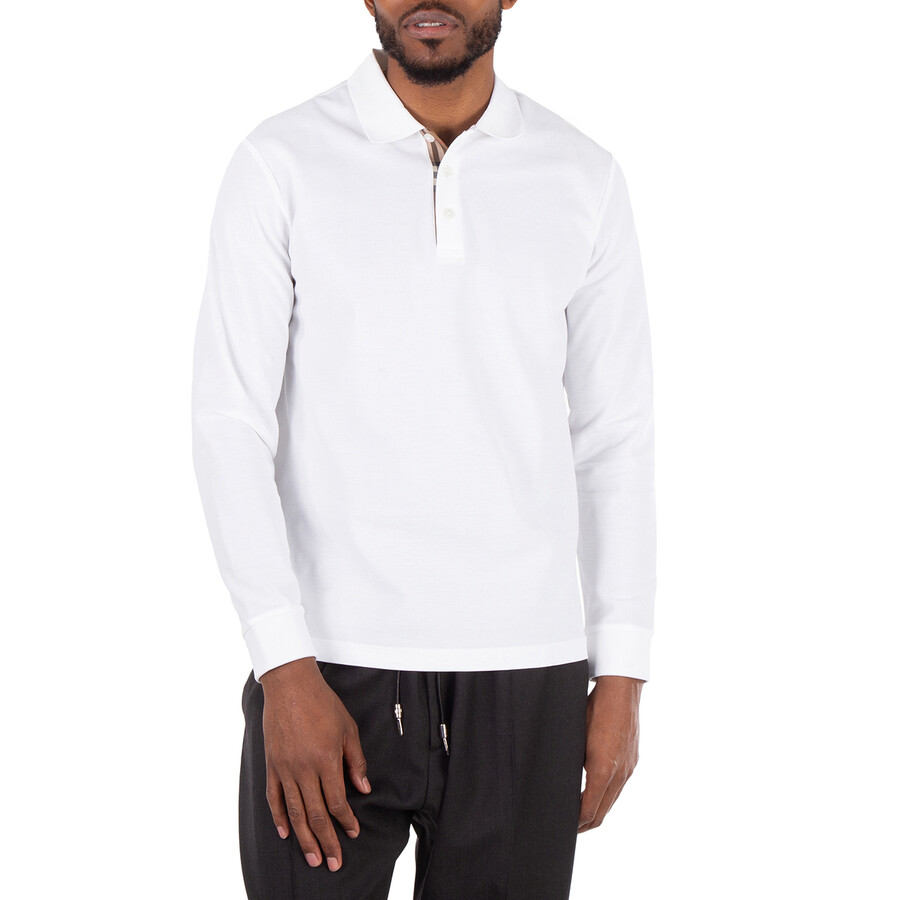 【送料込み】Burberry★HARTFORD Burberry Hartford Long Sleeve Polo Shirt, Size Large 8084403