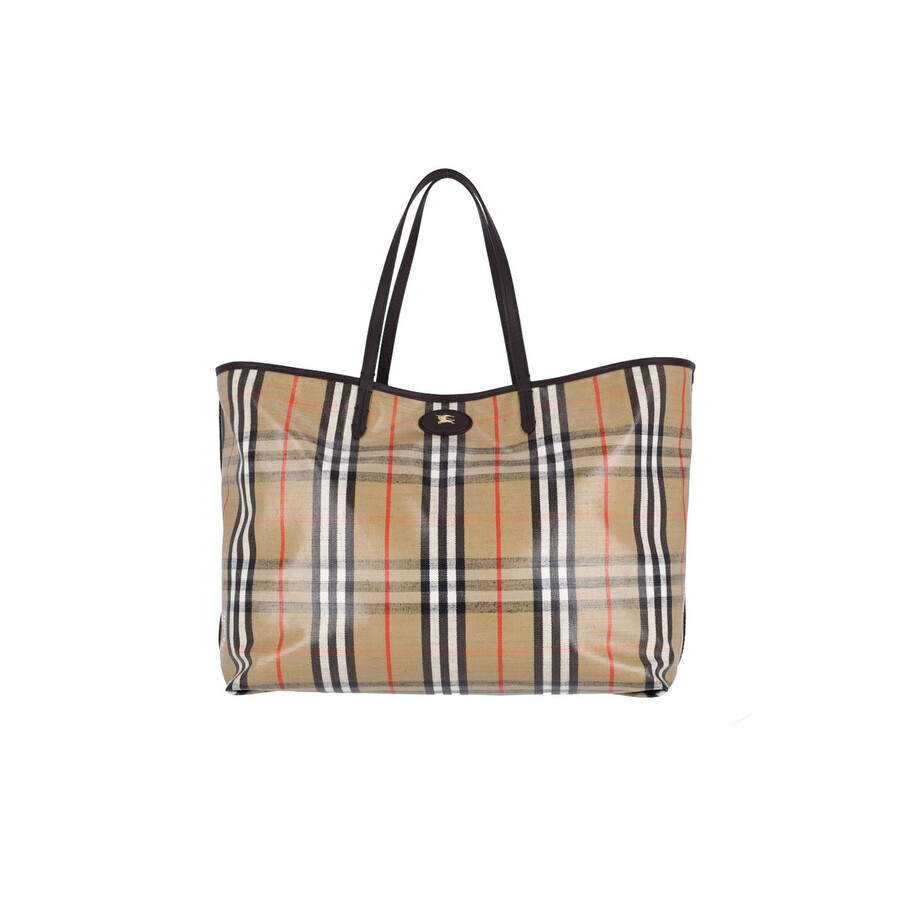 Burberry Highlands Large Tote Bag In Multi