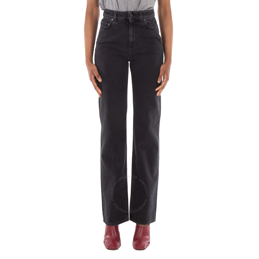 Burberry High-Rise Straight-Leg Denim Jeans, Size 25