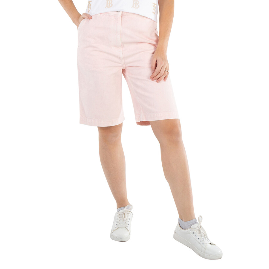 High-Waist Denim Cotton Shorts