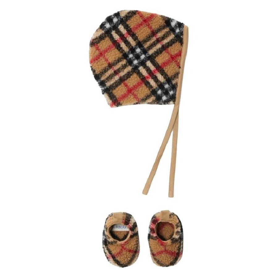 Infant Check Fleece Two-Piece Baby Set