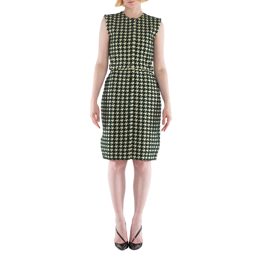 Ivy Pattern Sleeveless Casual Dress