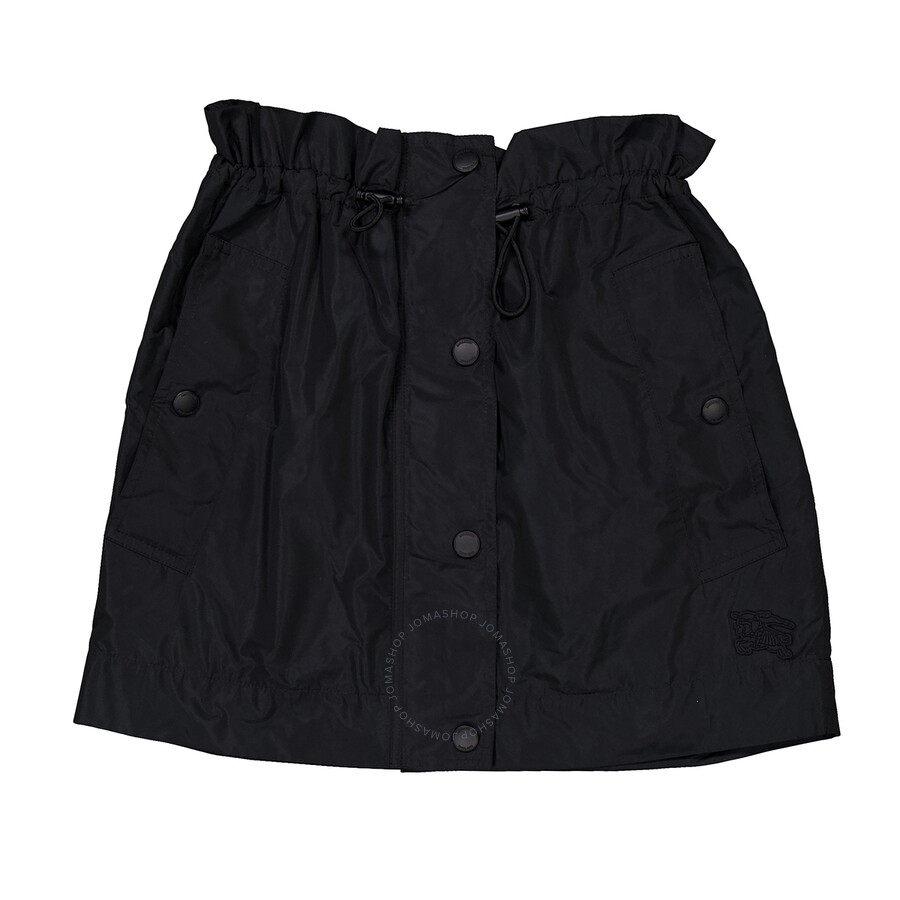 Burberry Joss Press-stud Taffeta Mini Skirt