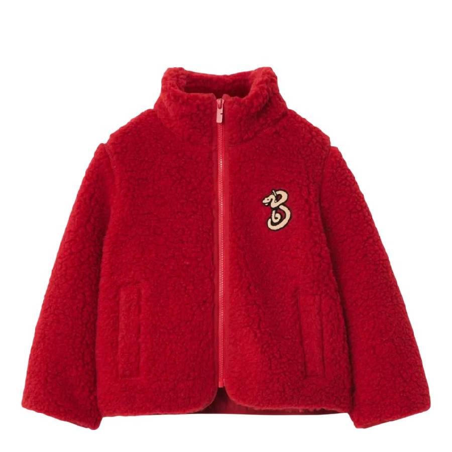Burberry Kids B Snake Logo Zip-Up Jacket, Size 10Y 8104038