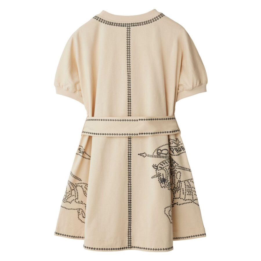 Burberry Kids Ekd Decoration Two-tone Mini Dress