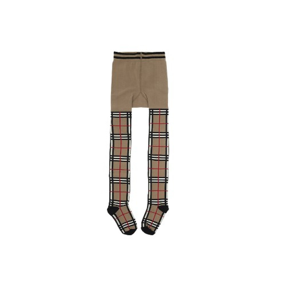 Burberry Kids Hosiery Iconic Vintage Check Tights, Size 5Y