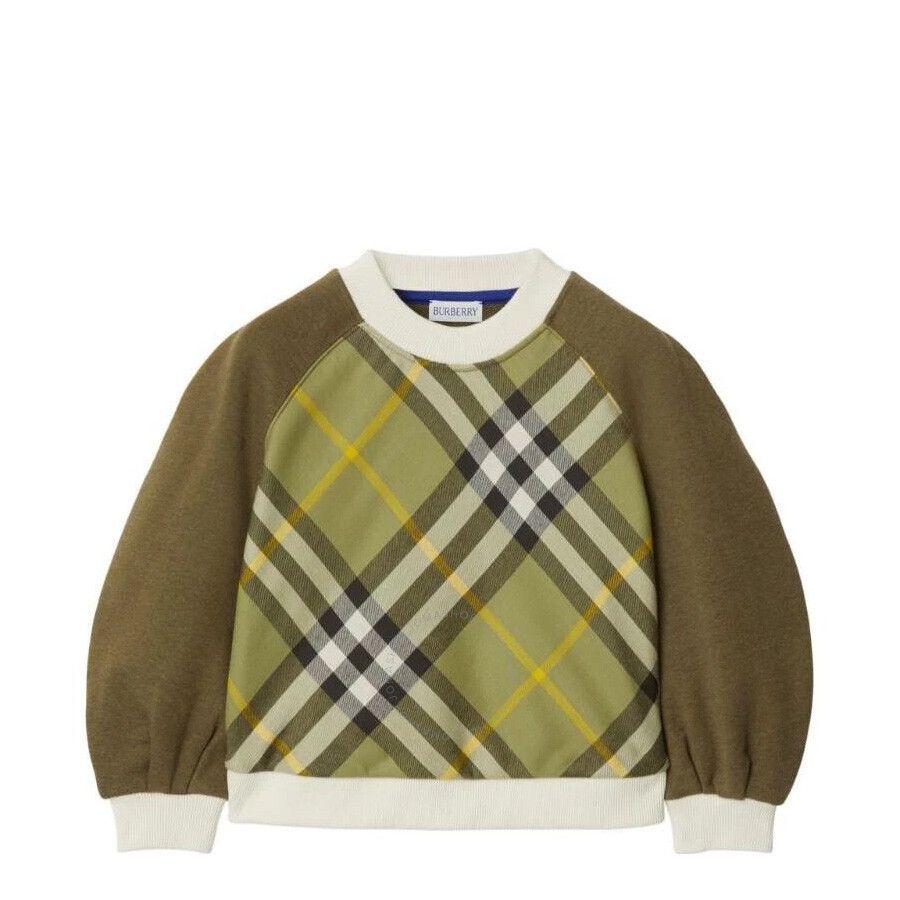 Burberry Kids Ingrid Check-print Sweatshirt