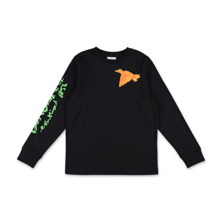Kids Logo Printed Cotton Sweatshirt
