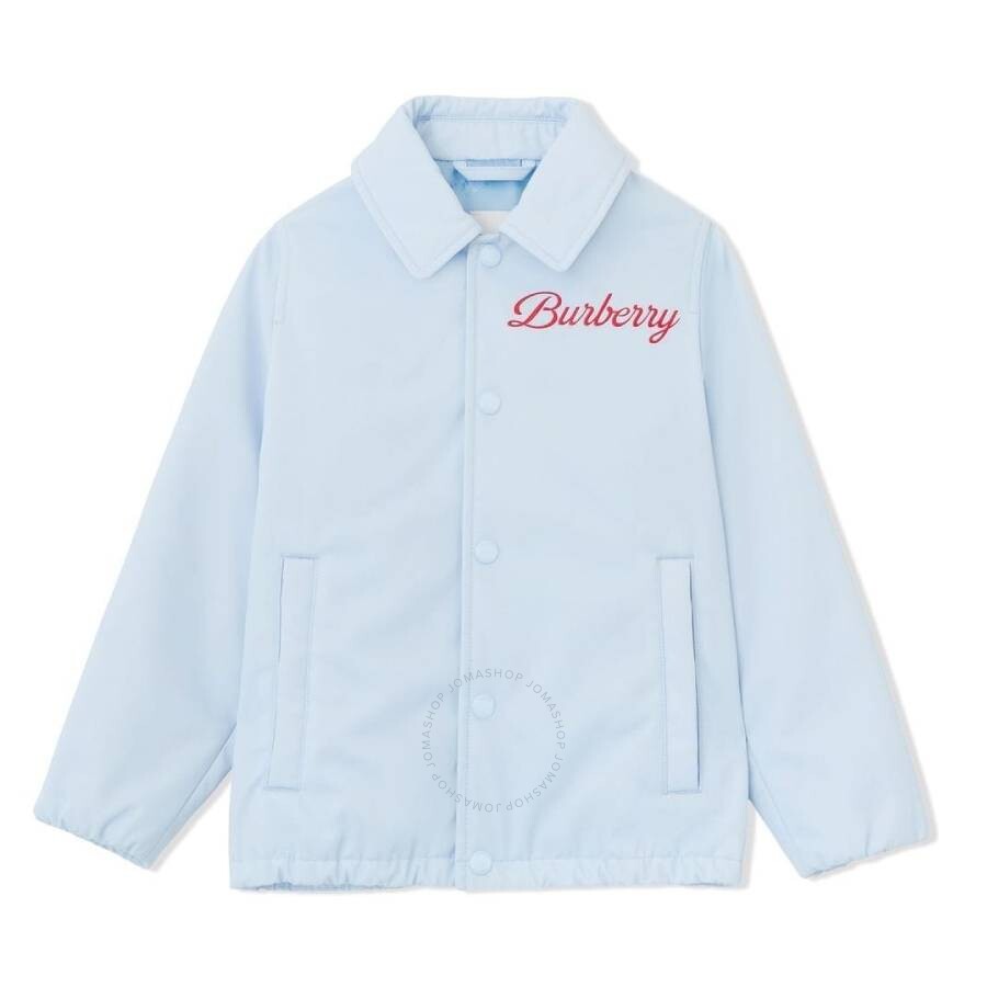 Burberry Kids Logo Script Print Jacket, Size 8Y 8061701