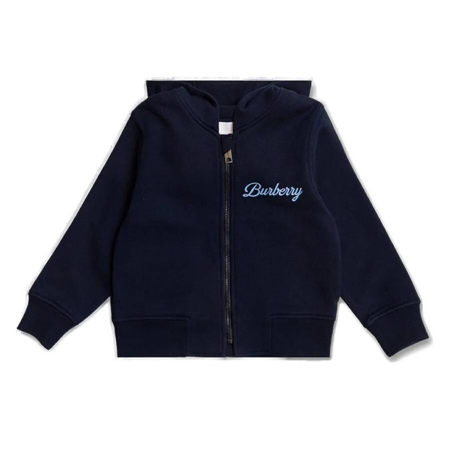 Kids Logo Script Zipped Hoodie