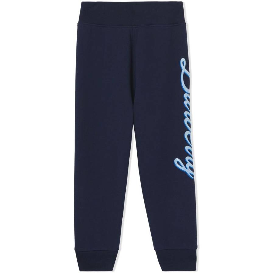 Kids Logo Script-Print Track Trousers