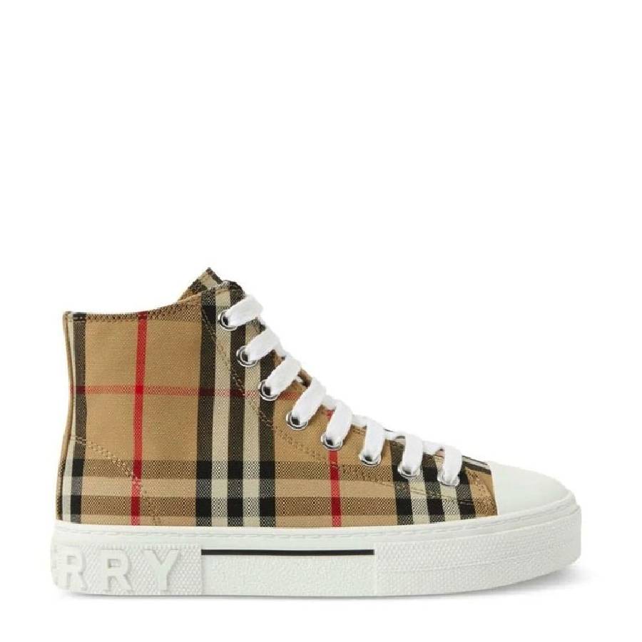 Burberry Kids Mini Jack Check Pattern High Top Sneakers, Brand