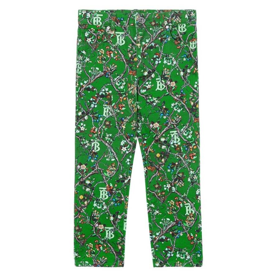 Kids Monogram Motif Denim Jeans
