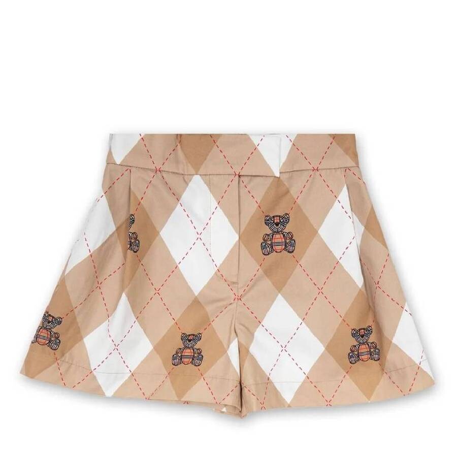 Kids Nicole Thomas Bear Argyle Shorts